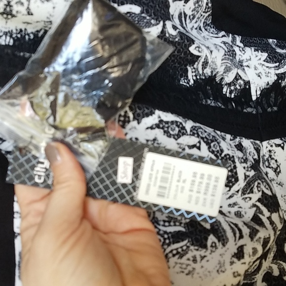 City Chic Lace Affair Printed Sheath Dress With Straps XL 24 NWT NEW - Picture 9 of 11